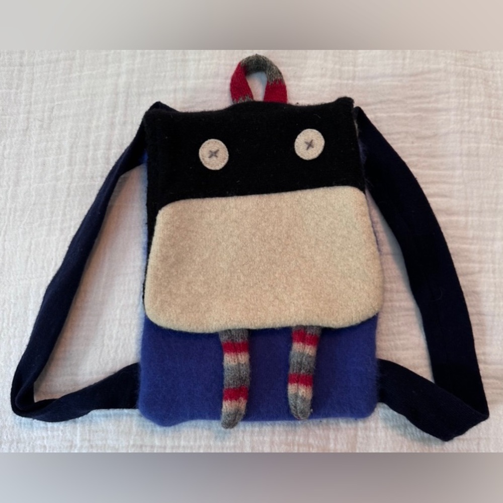 KIDS Cate & Levi Mini Wool Backpack, Toddler - Walrus - RARE, 1 of a Kind